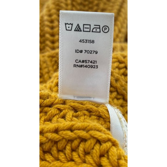 Ann Taylor LOFT Women’s SP Mustard Yellow Crew Neck Sweater - Picture 5 of 5